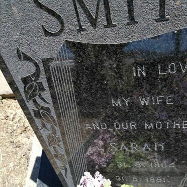 SMITH Sarah 1904-1981