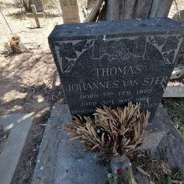 STER Thomas Johannes, van 1895-1962