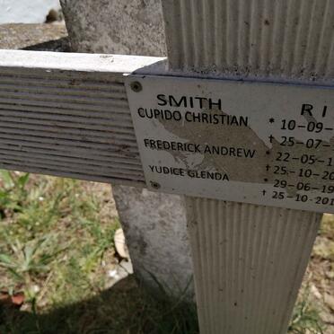 SMITH Cupido Christian 1921-1922 :: SMITH Frederick Andrew 1924-2016 :: SMITH Yudice Glenda 1957-2018