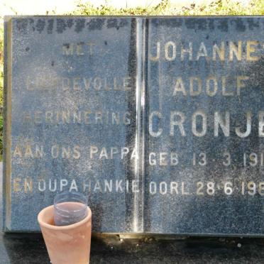 CRONJE Johannes Adolf 1912-1980