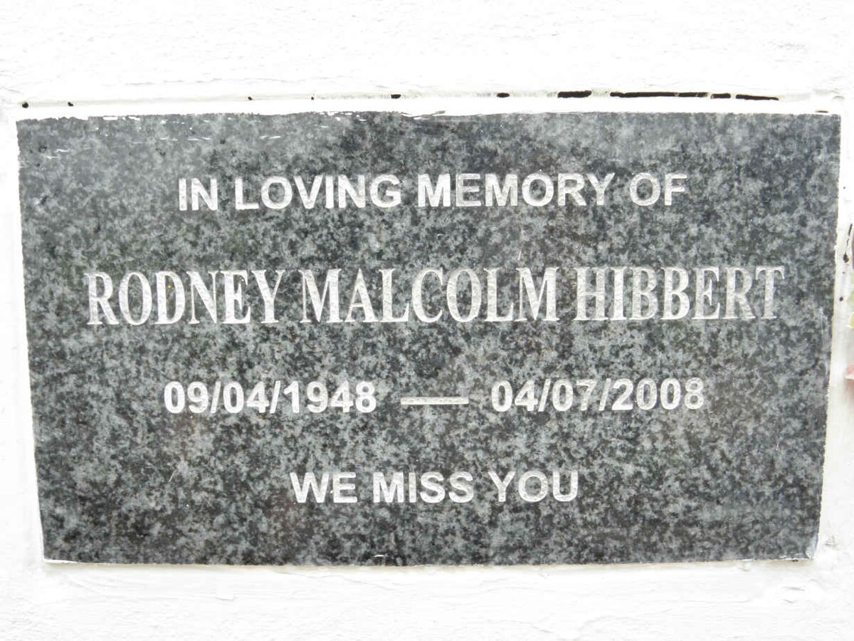 HIBBERT Rodney Malcolm 1948-2008