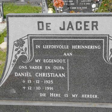 JAGER Daniël Christiaan, de 1925-1991
