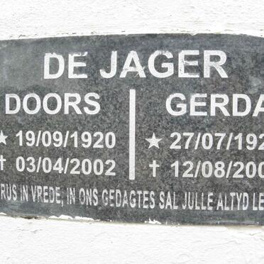 JAGER Doors, de 1920-2002 &amp; Gerda 1926-2002