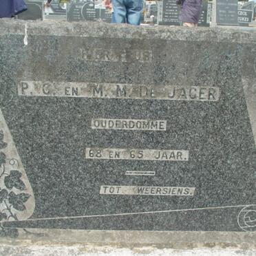 JAGER P.C., de &amp; M.M.