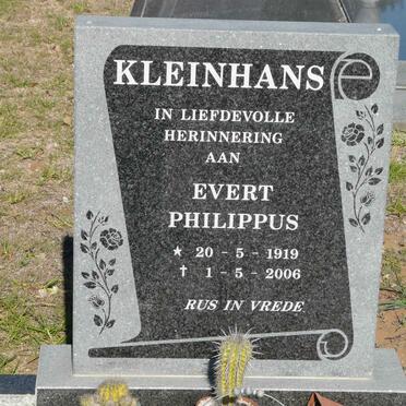 KLEINHANS Evert Philippus 1919-2006