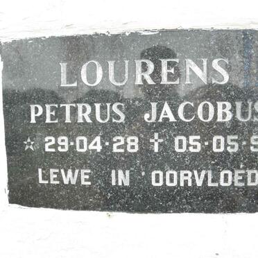 LOURENS Petrus Jacobus 1928-1998