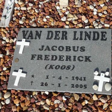 LINDE Jacobus Frederick, van der 1941-2005