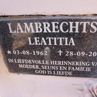 LAMBRECHTS Leatitia 1962-2013