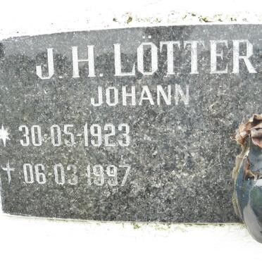 LOTTER J.H. 1923-1997
