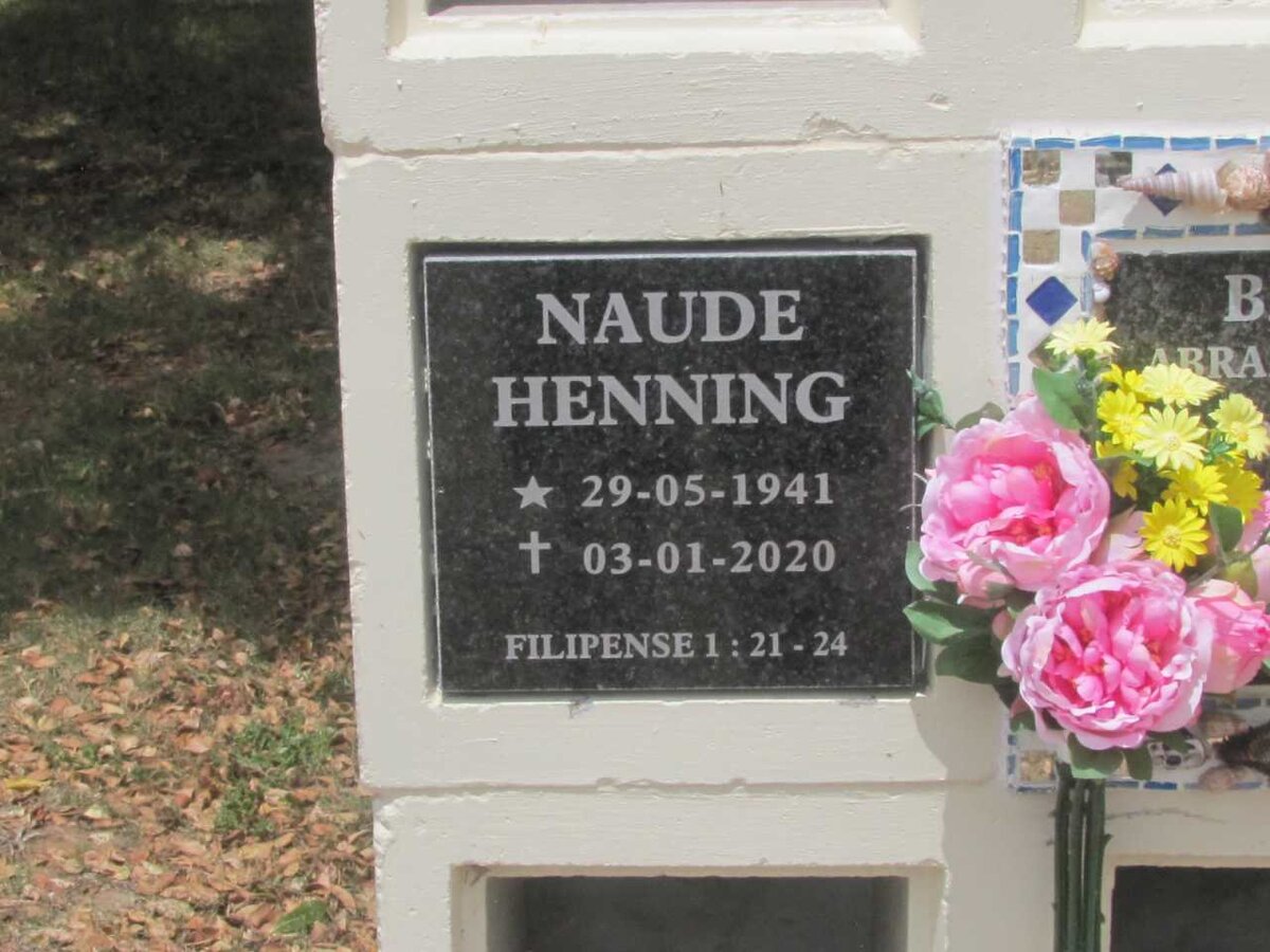 NAUDE Henning 1941-2020