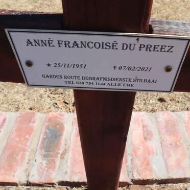 PREEZ Anne Francoise, du 1951-2021