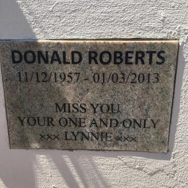 ROBERTS Donald 1957-2013