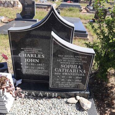 RAATH Charles John 1937-2015 & Sophia Catharina SWANEPOEL 1940-2012