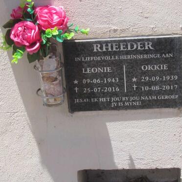 RHEEDER Okkie 1939-2017 &amp; Leonie 1943-2016