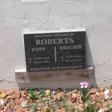 ROBERTS John 1919-1997 &amp; Brechie 1924-2015