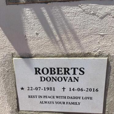 ROBERTS Donovan 1981-2016