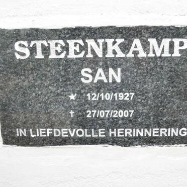 STEENKAMP San 1927-2007
