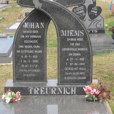 TREURNICH Johan 1928-2000 &amp; Miems 1932-2014