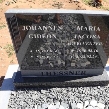 THESSNER Johannes Gideon 1932-2023 & Maria Jacoba VENTER 1936-2022