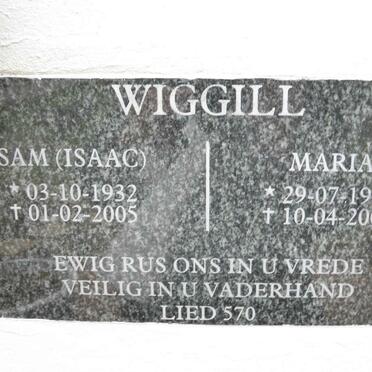 WIGGILL Isaac 1932-2005 &amp; Maria 1935-2006