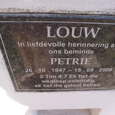 LOUW Petrie 1947-2008