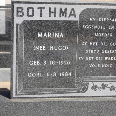 BOTHMA  Marina nee HUGO 1956-1984