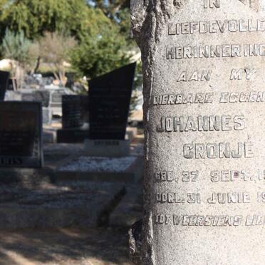 CRONJE Johannes J. 1923-1948