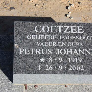 COETZEE Petrus Johannes 1919-2002