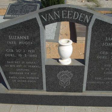 EEDEN Jacobus Johannes 1918-2000 &amp; Suzanne HUGO 1921-1982