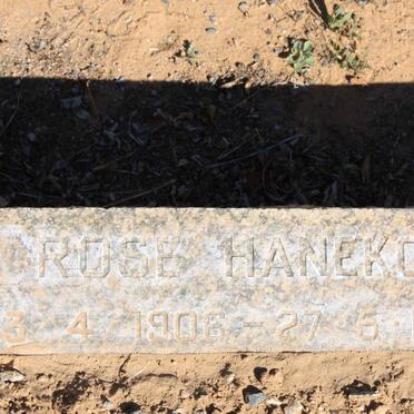HANEKOM Rose 1906-1975