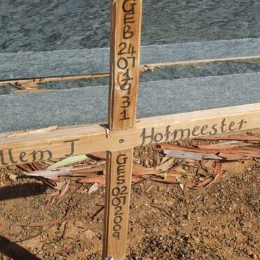 HOFMEESTER Willem J. 1931-2009