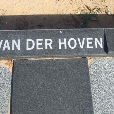 HOVEN Hermanus Johannes, van der 1923-1998 &amp; Jeanetha BRITS 1931-1996