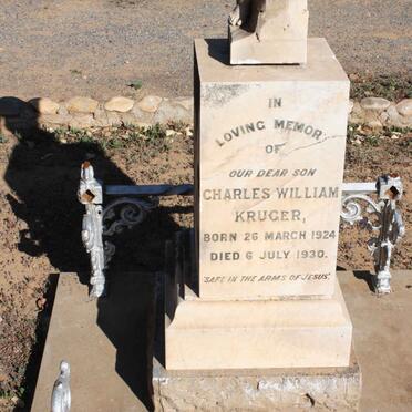 KRUGER Charles William 1924-1930