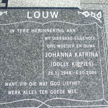 LOUW Johanna Katrina 1948-2006