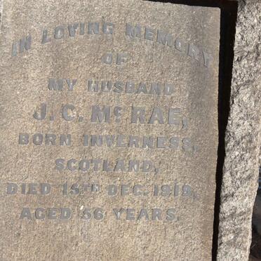 McRAE J.C. -1919