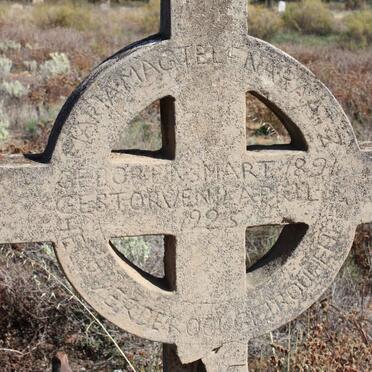 MARAIZ Maria Magtelena 1891-1925