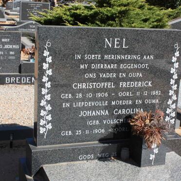 NEL Christoffel Frederick 1906-1982 &amp; Johanna Carolina VOLSCHENK 1906-1992