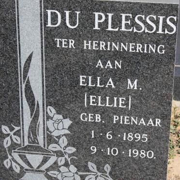 PLESSIS Ella M., nee PIENAAR 1895-1980 