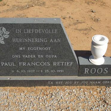 ROOS Paul Francois Retief 1927-1991