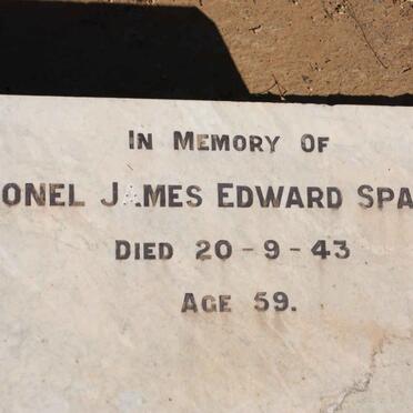 SPARKS Lionel James Edward -1943