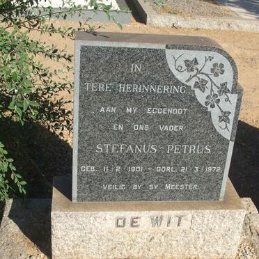 WIT Stefanus Petrus, de 1901-1972