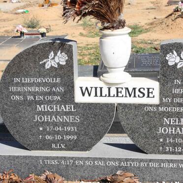 WILLEMSE Michael Johannes 1931-1999 &amp; Nellie Johanna 1934-1996