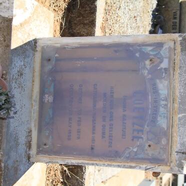 COETZEE Catharina Susanna Helena 1870-1959