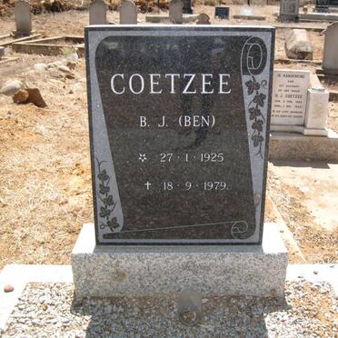 COETZEE B.J. 1925-1979