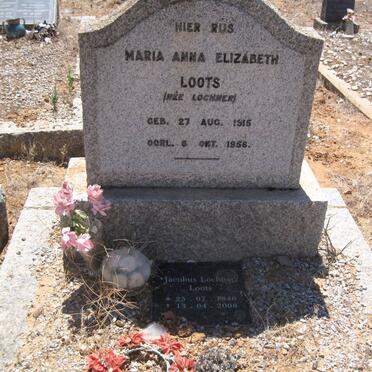 LOOTS Maria Anna Elizabeth nee LOCHNER 1915-1956