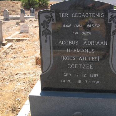COETZEE Jacobus Adriaan Hermanus 1897-1990