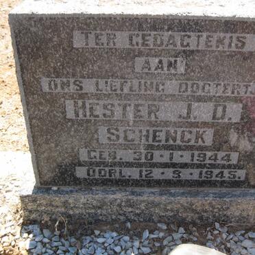 SCHENCK Hester J.D. 1944-1945