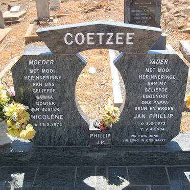 COETZEE Jan Phillip 1972-2004 &amp; Nicoléne COETZEE 1972-
