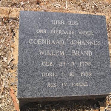 BRAND Coenraad Johannes Willem 1905-1963