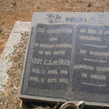 BEER Gert E.S., de 1919-1955